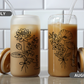 Personalized Iced Coffee Cup 16oz Glass Tumble