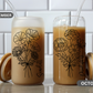 Personalized Iced Coffee Cup 16oz Glass Tumble