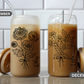 Personalized Iced Coffee Cup 16oz Glass Tumble