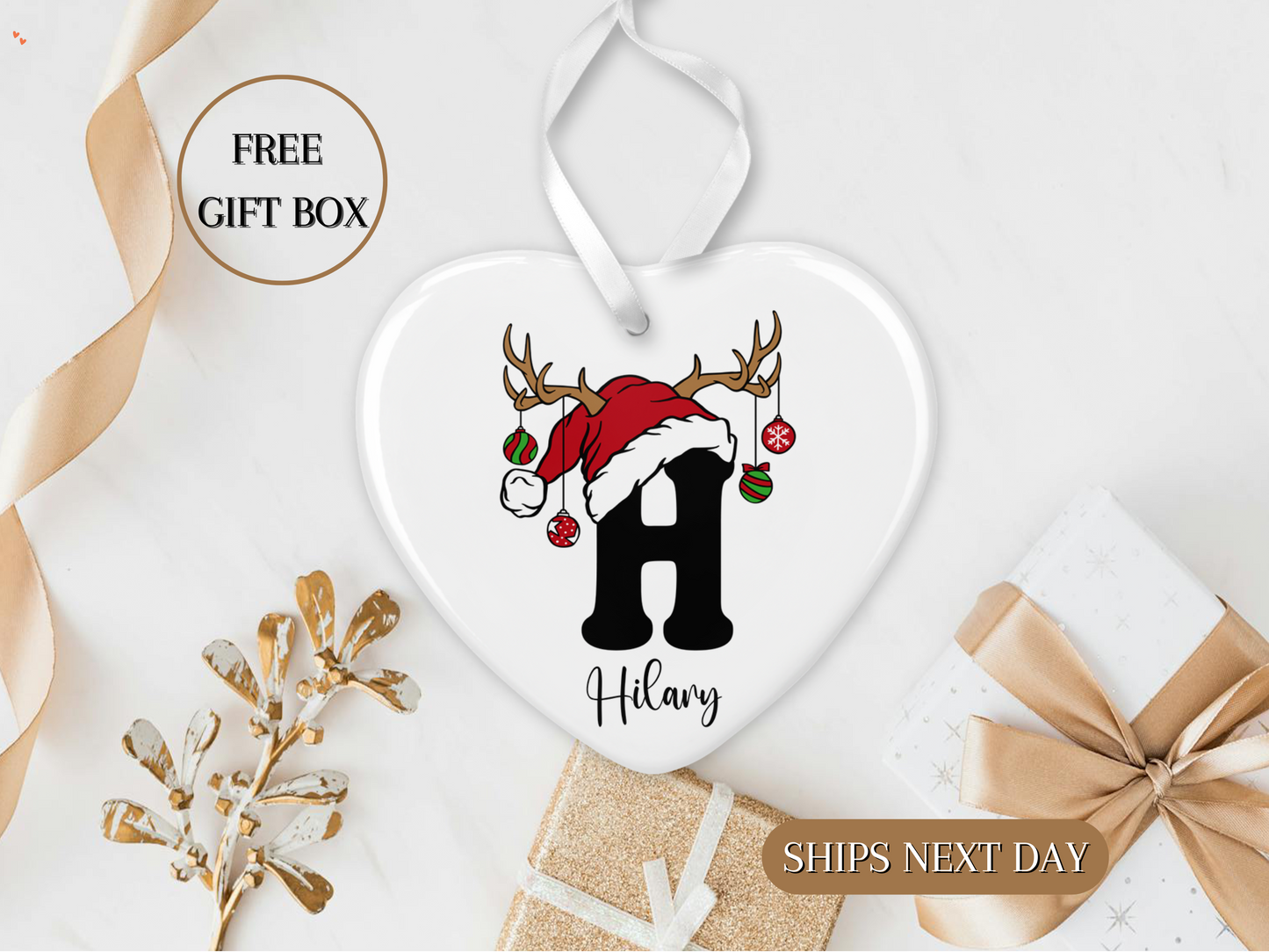 Custom Letter Name ornament