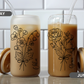 Personalized Iced Coffee Cup 16oz Glass Tumble