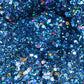 blue chunky glitter 