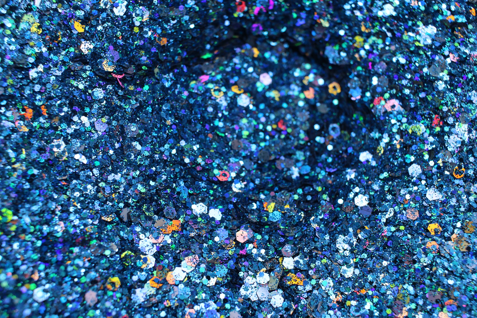 blue chunky glitter 