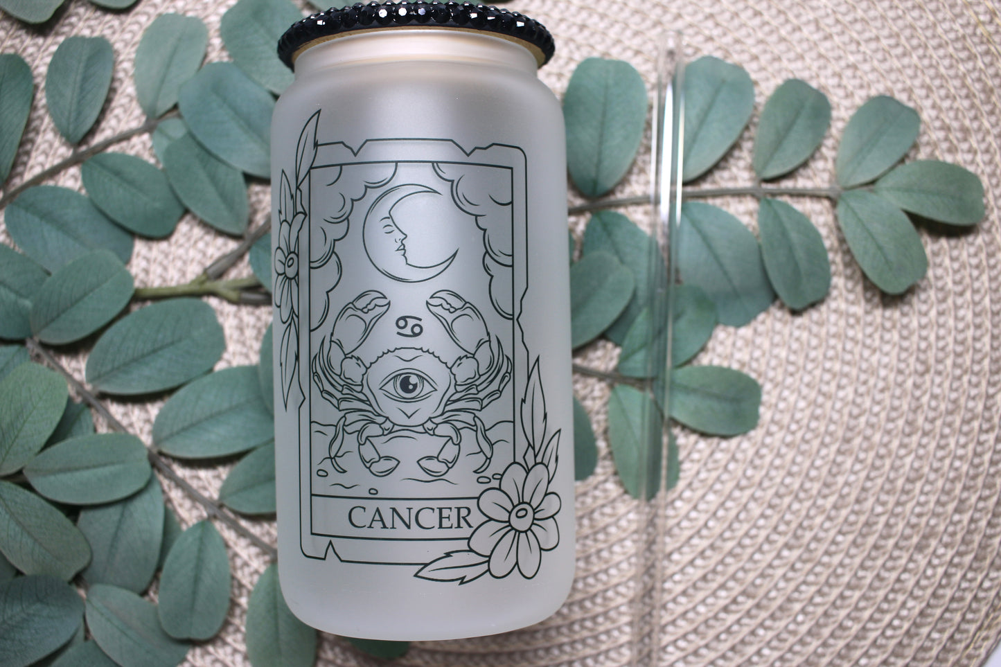 Horoscope glass cup