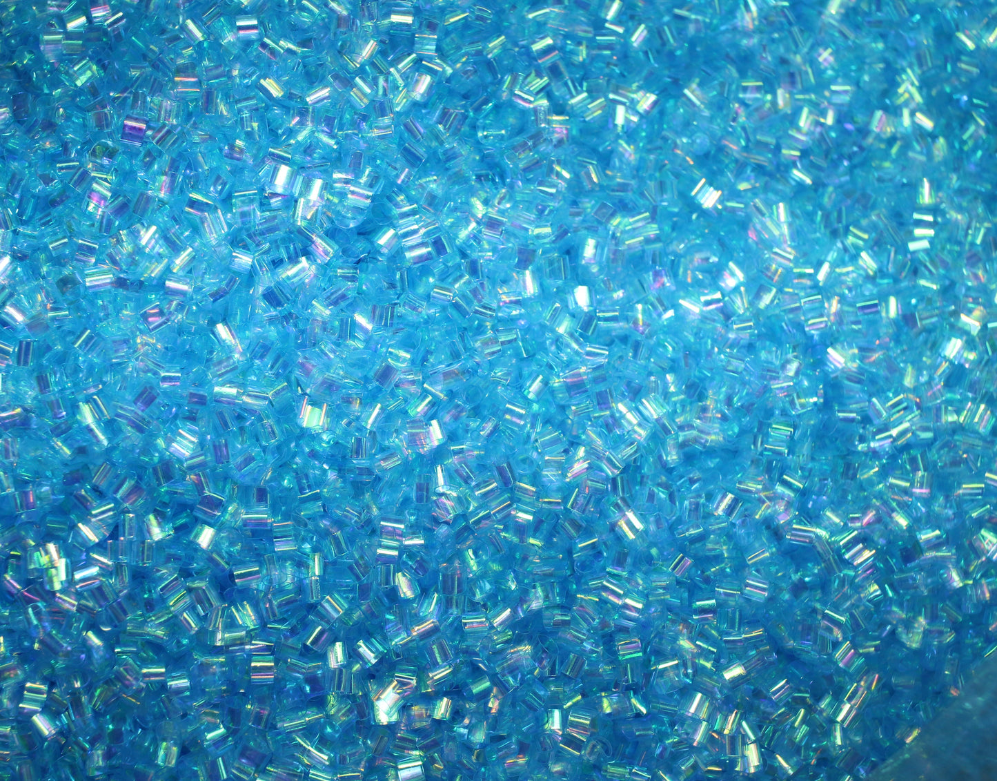 Sky blue tube confetti